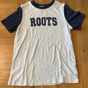 Roots Women’s Relaxed Navy and White Short Sleeve Tee